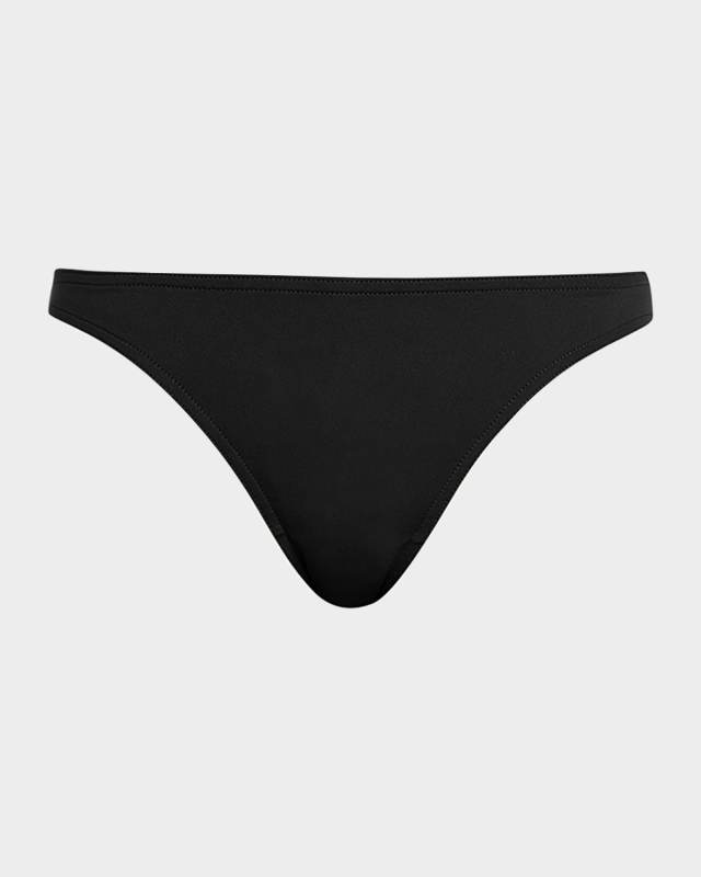 Fripon Solid Low-Rise Hipster Bikini Bottoms